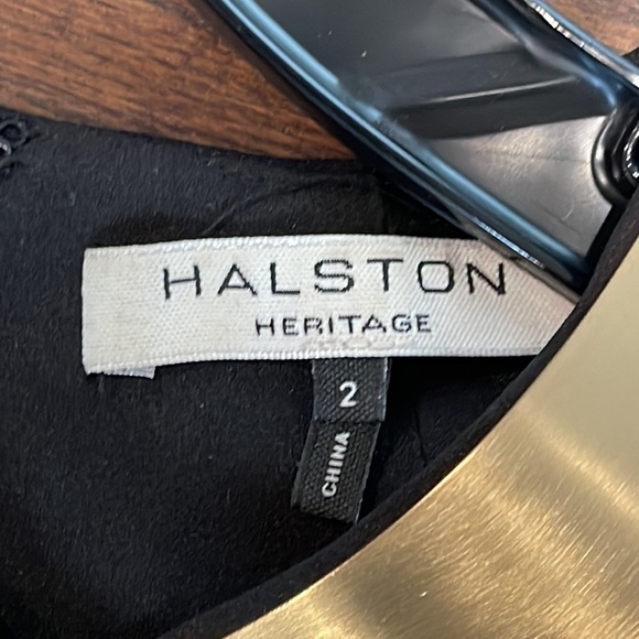 Halston Black Women’s Long Dress Size 2 - Picture 6 of 8